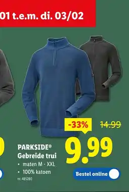 Lidl Gebreide trui aanbieding