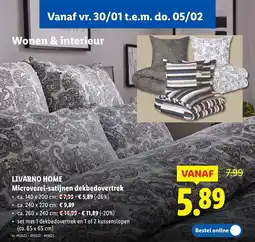 Lidl Microvezel-satijnen dekbedovertrek aanbieding