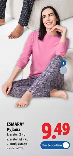 Lidl Pyjama aanbieding