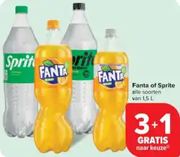 Carrefour Market FANTA of Sprite aanbieding