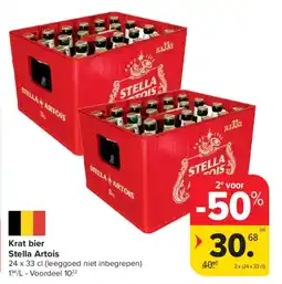 Carrefour Market Krat bier stella artois aanbieding
