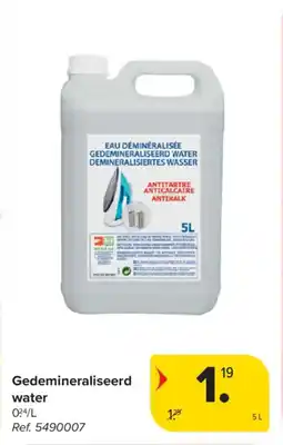 Carrefour Market Gedemineraliseerd water aanbieding