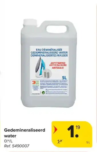 Carrefour Market Gedemineraliseerd water aanbieding