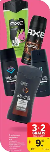 Carrefour Market Douchegel en deodorant Axe aanbieding