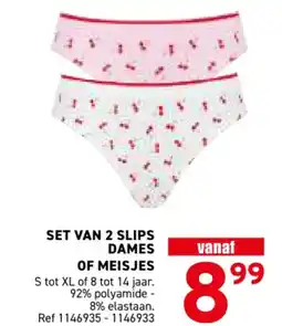 Trafic Set van 2 slips dames of meisjes aanbieding