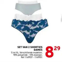 Trafic Set van 2 shorties dames aanbieding