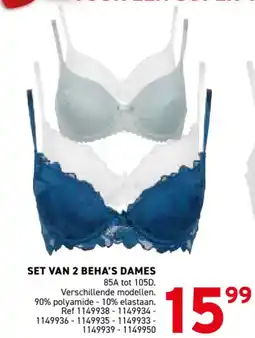 Trafic Set van 2 beha's dames aanbieding