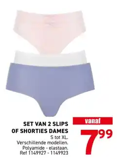 Trafic Set van 2 slips of shorties dames aanbieding