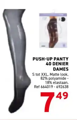 Trafic Push-up panty 40 denier dames aanbieding