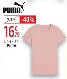 Intersport PUMA T-shirt dames aanbieding