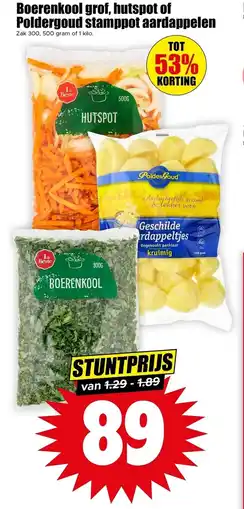 Dirk Boerenkool grof hutspot of poldergoud stamppot aardappelen aanbieding