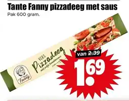 Dirk Tante fanny pizzadeeg met saus aanbieding