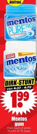 Dirk Mentos gum aanbieding