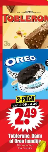 Dirk Toblerone, Daim of Oreo handijs aanbieding