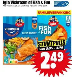 Dirk Iglo Viskraam of Fish & Fun aanbieding