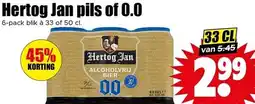 Dirk Hertog Jan pils 0.0 aanbieding