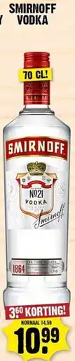Dirk Smirnoff vodka aanbieding