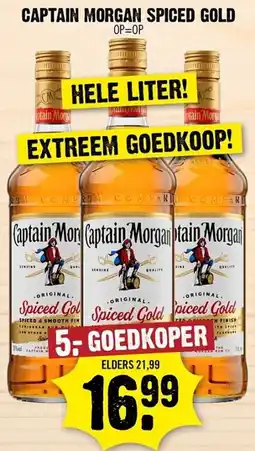 Dirk Captain morgan spiced gold aanbieding