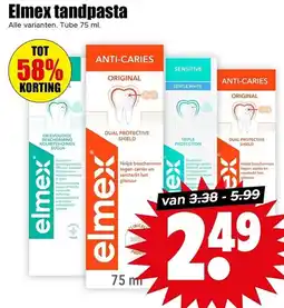 Dirk Elmex tandpasta aanbieding