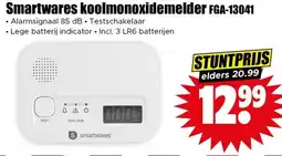 Dirk NL Smartwares koolmonoxidemelder FGA-13041 aanbieding