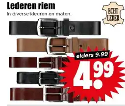 Dirk Lederen riem aanbieding