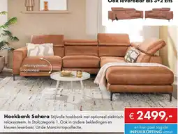 Woonsquare Hoekbank Sahara aanbieding