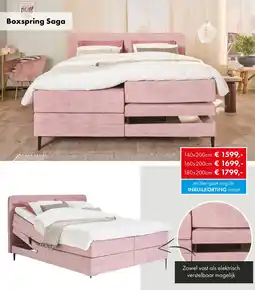 Woonsquare Boxspring Saga aanbieding