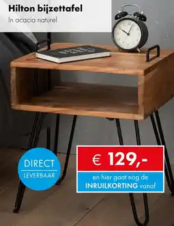 Woonsquare Hilton bijzettafel aanbieding