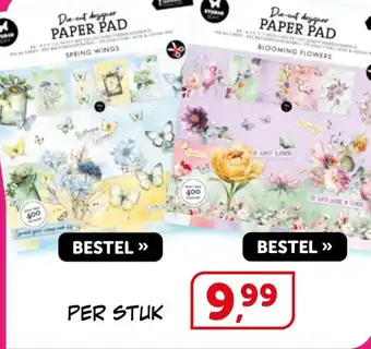 Boekenvoordeel Card Making Paper pad aanbieding