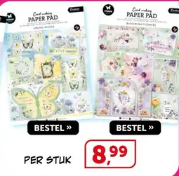 Boekenvoordeel Card Making Paper pad aanbieding