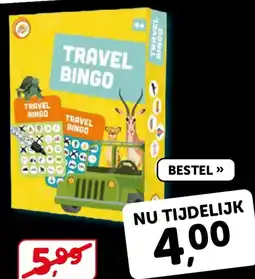 Boekenvoordeel Travel bingo aanbieding