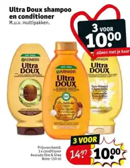 Kruidvat Ultra Doux shampoo en conditioner aanbieding