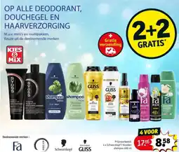Kruidvat Alle deodorant, douchegel en haarverzorging aanbieding
