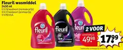 Kruidvat Fleuril wasmiddel aanbieding