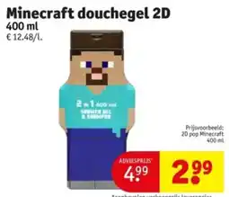 Kruidvat Minecraft douchegel 2D aanbieding
