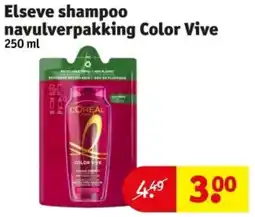 Kruidvat Elseve shampoo navulverpakking Color Vive aanbieding