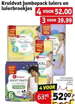 Kruidvat Kruidvat jumbopack luiers en luierbroekjes aanbieding