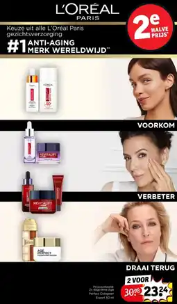 Kruidvat L'oréal paris anti-aging merk wereldwijd aanbieding
