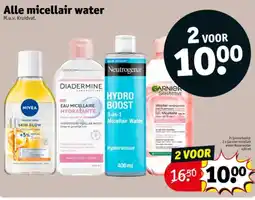 Kruidvat Alle micellair water aanbieding