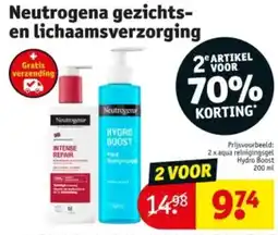 Kruidvat Neutrogena gezichts- en lichaamsverzorging aanbieding