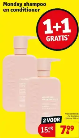 Kruidvat Monday shampoo en conditioner aanbieding