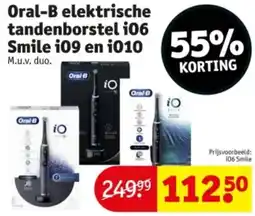Kruidvat Oral-B elektrische tandenborstel i06 Smile 1i9 en i010 aanbieding
