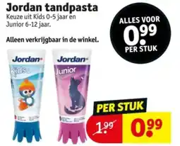 Kruidvat Jordan tandpasta aanbieding