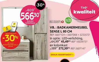 Brico VB. : Badkamermeubel Sense L 80cm aanbieding