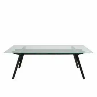 Leen Bakker Salontafel Billum - transparant - 40x129x68 cm - Leen Bakker aanbieding