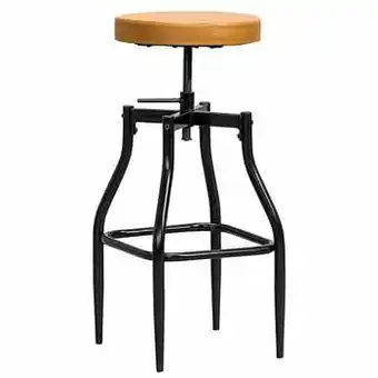 Leen Bakker Barkruk Spider - cognac - Leen Bakker aanbieding