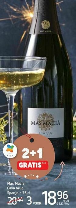 Spar Colruyt Mas macia cava brut aanbieding