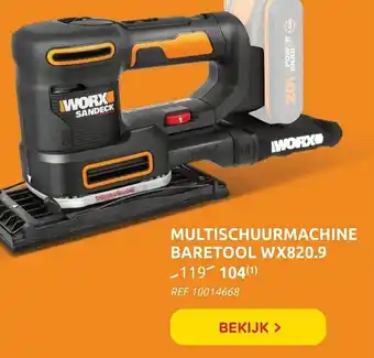 Brico Multischuurmachine Baretool WX820.9 aanbieding