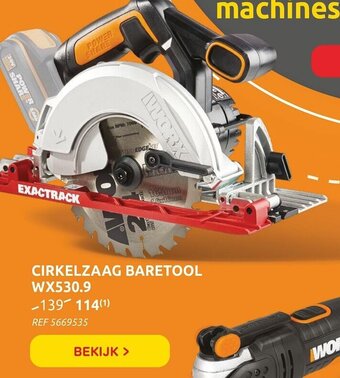 Brico Cirkelzaag baretool WX530.9 aanbieding
