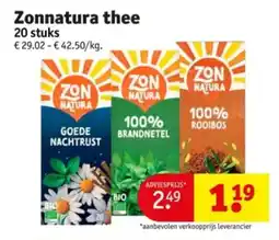 Kruidvat Zonnatura thee aanbieding
